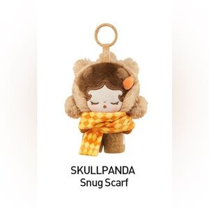 🧡SKULL PANDA🤎 POP BEAN ”Fluffy & Cozy” Plush Pendant ❄️ 🆕SEALED BOX🆕 🟥POP MART🟥